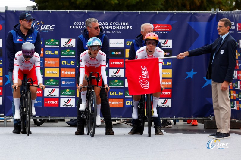 2023 UEC Road European Championships - Drenthe - Junior Mixed Team Relay - Emmen - Emmen 38, km - 21/09/2023 - Poland - photo Luca Bettini/SprintCyclingAgency?2023
